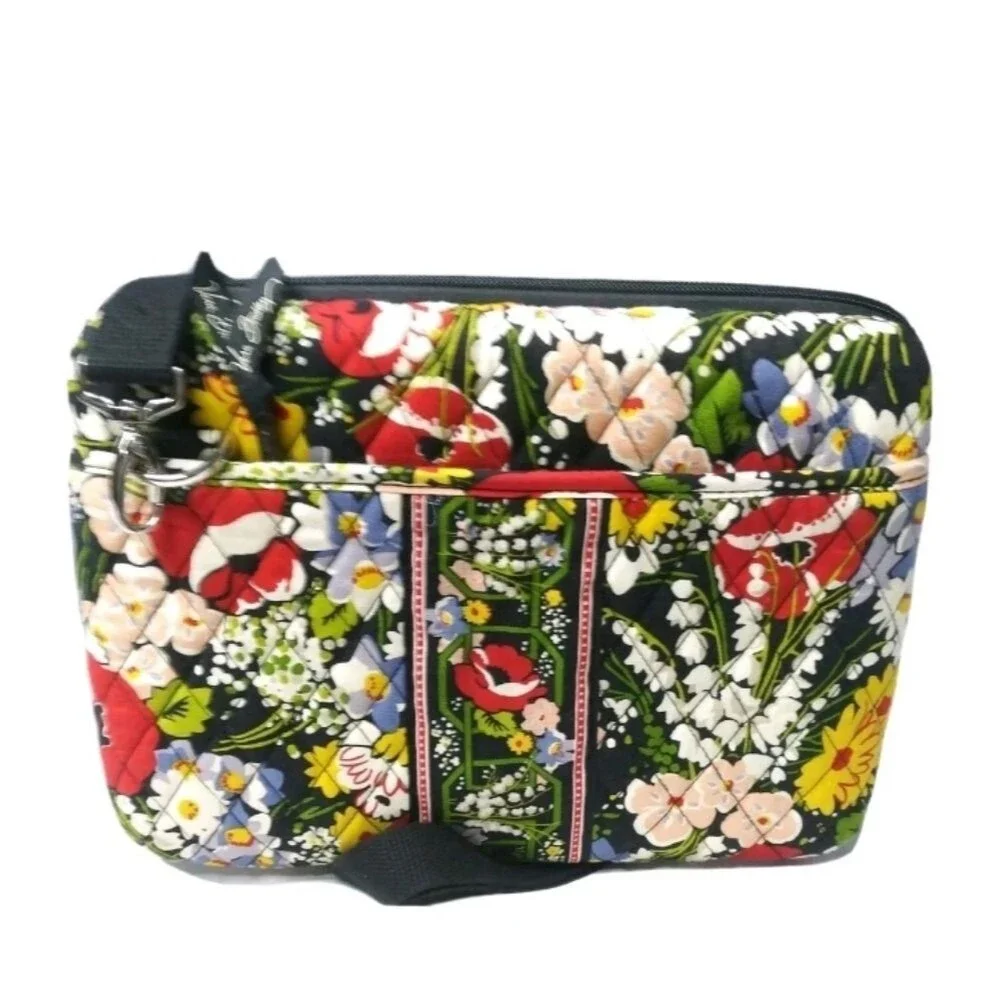Vera Bradley Retired Poppy Fields Hard Shell Case Bag Fits iPad, Mini Laptop,
